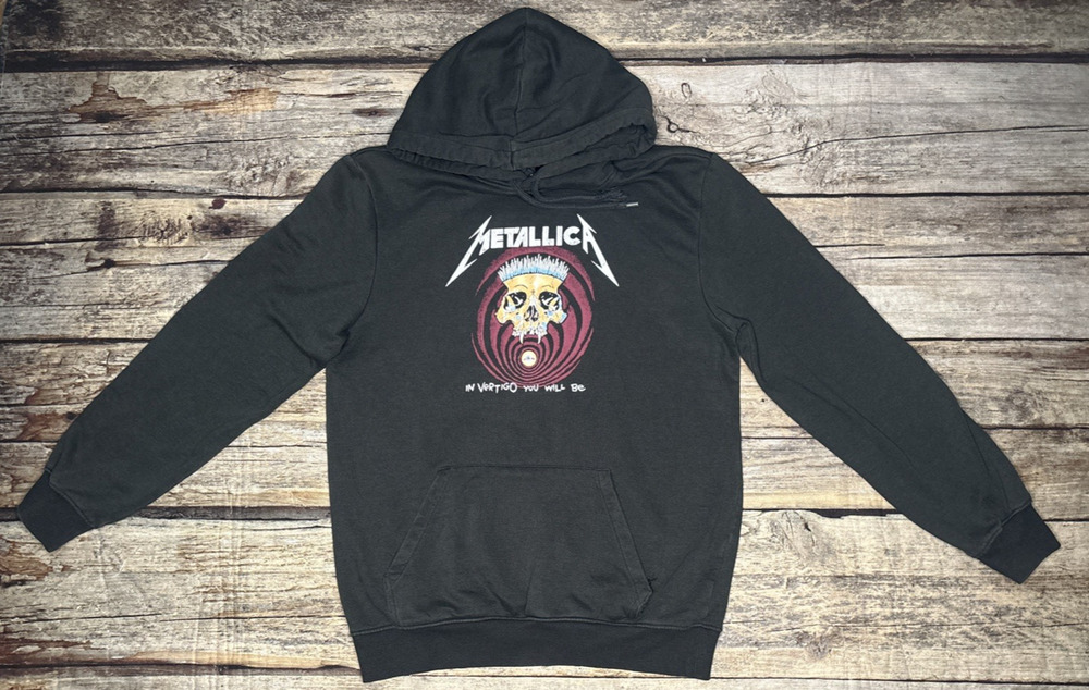 HM Metallica In Vertigo You Will Be Hoodie Sweatshirt Mens Size Small Black